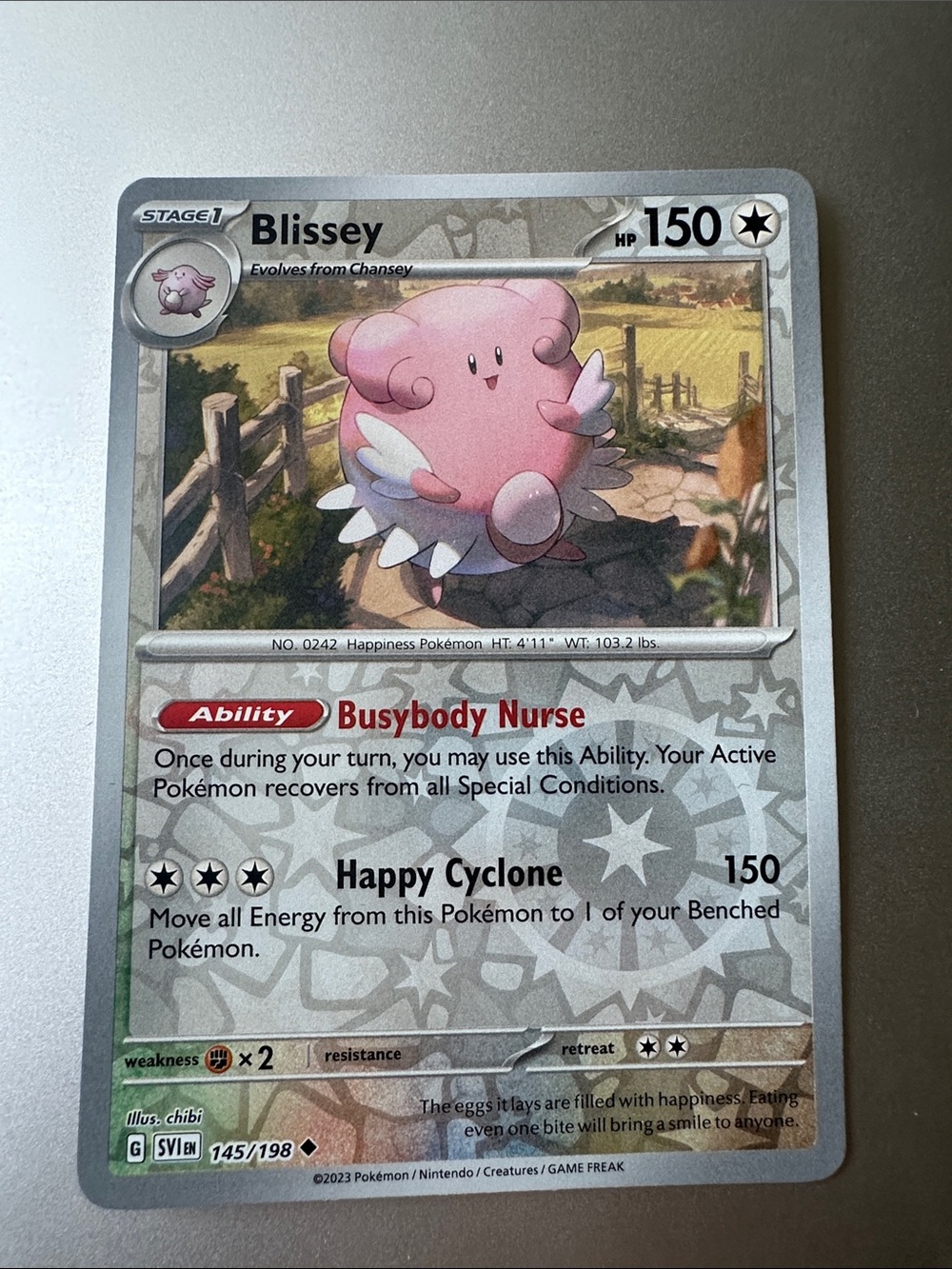 Blissey Pokémon Card (145/198)